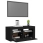 Mobile Porta TV con Luci LED Nero 90x35x40 cm Mobile Porta TV con Luci LED Nero 90x35x40 cm