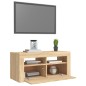 Mobile Porta TV con Luci LED Rovere Sonoma 90x35x40 cm Mobile Porta TV con Luci LED Rovere Sonoma 90x35x40 cm