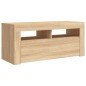 Mobile Porta TV con Luci LED Rovere Sonoma 90x35x40 cm Mobile Porta TV con Luci LED Rovere Sonoma 90x35x40 cm