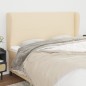 Testiera ad Orecchio Crema 163x23x118/128 cm in Tessuto Testiera ad Orecchio Crema 163x23x118/128 cm in Tessuto