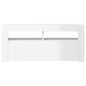 Mobile Porta TV con Luci LED Bianco Lucido 90x35x40 cm Mobile Porta TV con Luci LED Bianco Lucido 90x35x40 cm