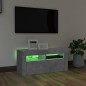 vidaXL Mobile Porta TV con Luci LED Grigio Cemento 90x35x40 cm vidaXL Mobile Porta TV con Luci LED Grigio Cemento 90x35x40 cm