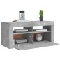 vidaXL Mobile Porta TV con Luci LED Grigio Cemento 90x35x40 cm vidaXL Mobile Porta TV con Luci LED Grigio Cemento 90x35x40 cm