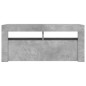 vidaXL Mobile Porta TV con Luci LED Grigio Cemento 90x35x40 cm vidaXL Mobile Porta TV con Luci LED Grigio Cemento 90x35x40 cm