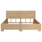vidaXL Giroletto Intrecciato a Mano in Vero Rattan 160x200 cm vidaXL Giroletto Intrecciato a Mano in Vero Rattan 160x200 cm