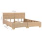 vidaXL Giroletto Intrecciato a Mano in Vero Rattan 160x200 cm vidaXL Giroletto Intrecciato a Mano in Vero Rattan 160x200 cm