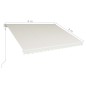 Tenda da Sole Retrattile Automatica 400x300 cm Crema