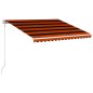 Tenda da Sole Retrattile Automatica 400x300 cm Arancione e Marrone Tenda da Sole Retrattile Automatica 400x300 cm Arancione e Marrone