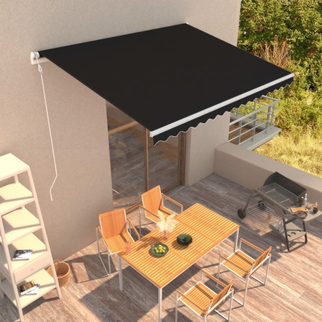 Tenda da Sole Retrattile Automatica 400x300 cm Antracite