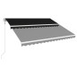 Tenda da Sole Retrattile Automatica 400x300 cm Antracite Tenda da Sole Retrattile Automatica 400x300 cm Antracite