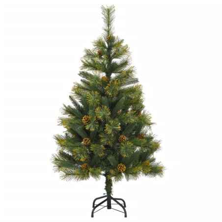 vidaXL Albero di Natale Artificiale Incernierato con Pigne 150 cm