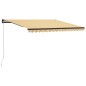 Tenda da Sole Retrattile Manuale 400x300 cm Gialla e Bianca Tenda da Sole Retrattile Manuale 400x300 cm Gialla e Bianca