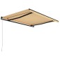 Tenda da Sole Retrattile Manuale 400x300 cm Gialla e Bianca Tenda da Sole Retrattile Manuale 400x300 cm Gialla e Bianca