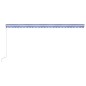 Tenda da Sole Retrattile Automatica 600x300 cm Blu e Bianca Tenda da Sole Retrattile Automatica 600x300 cm Blu e Bianca