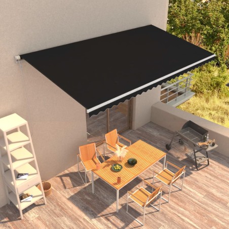 Tenda da Sole Retrattile Automatica 600x300 cm Antracite