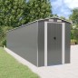 vidaXL Capanno Giardino Grigio Chiaro 192x1021x223 cm Acciaio Zincato vidaXL Capanno Giardino Grigio Chiaro 192x1021x223 cm Acciaio Zincato