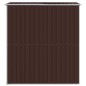 vidaXL Capanno da Giardino Marrone Scuro 192x191x223cm Acciaio Zincato vidaXL Capanno da Giardino Marrone Scuro 192x191x223cm Acciaio Zincato