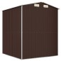 vidaXL Capanno da Giardino Marrone Scuro 192x191x223cm Acciaio Zincato vidaXL Capanno da Giardino Marrone Scuro 192x191x223cm Acciaio Zincato