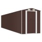 vidaXL Capanno da Giardino Marrone Scuro 192x938x223cm Acciaio Zincato vidaXL Capanno da Giardino Marrone Scuro 192x938x223cm Acciaio Zincato