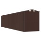 vidaXL Capanno da Giardino Marrone Scuro 192x938x223cm Acciaio Zincato vidaXL Capanno da Giardino Marrone Scuro 192x938x223cm Acciaio Zincato