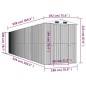 vidaXL Capanno da Giardino Marrone Scuro 192x938x223cm Acciaio Zincato vidaXL Capanno da Giardino Marrone Scuro 192x938x223cm Acciaio Zincato