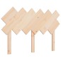 Testiera per Letto Bianca 132x3x81 cm Legno Massello di Pino Testiera per Letto Bianca 132x3x81 cm Legno Massello di Pino