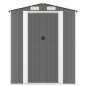 vidaXL Capanno da Giardino Grigio Chiaro 192x855x223cm Acciaio Zincato vidaXL Capanno da Giardino Grigio Chiaro 192x855x223cm Acciaio Zincato