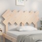 Testiera per Letto Bianca 132x3x81 cm Legno Massello di Pino Testiera per Letto Bianca 132x3x81 cm Legno Massello di Pino