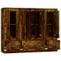 Credenze 3 pz Rovere Fumo in Legno Multistrato Credenze 3 pz Rovere Fumo in Legno Multistrato
