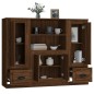 Credenze 3 pz Rovere Marrone in Legno Multistrato Credenze 3 pz Rovere Marrone in Legno Multistrato