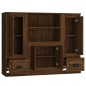 Credenze 3 pz Rovere Marrone in Legno Multistrato Credenze 3 pz Rovere Marrone in Legno Multistrato