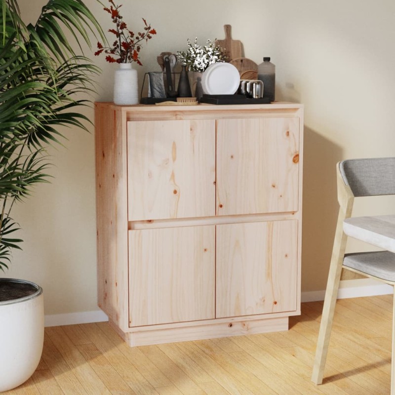 Credenza 60x34x75 cm in Legno Massello di Pino Credenza 60x34x75 cm in Legno Massello di Pino