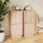 Credenze 2 pz 31,5x34x75 cm in Legno Massello di Pino Credenze 2 pz 31,5x34x75 cm in Legno Massello di Pino