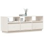 Mobile Porta TV Bianco 140x37x50 cm in Legno Massello di Pino Mobile Porta TV Bianco 140x37x50 cm in Legno Massello di Pino