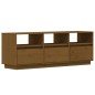 Mobile TV Marrone Miele 140x37x35 cm in Legno Massello di Pino Mobile TV Marrone Miele 140x37x35 cm in Legno Massello di Pino