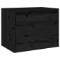 Pensile Nero 45x30x35 cm in Legno Massello di Pino Pensile Nero 45x30x35 cm in Legno Massello di Pino