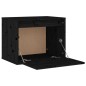 Pensile Nero 45x30x35 cm in Legno Massello di Pino Pensile Nero 45x30x35 cm in Legno Massello di Pino
