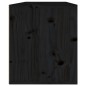 Pensili Neri 2 pz 45x30x35 cm in Legno Massello di Pino Pensili Neri 2 pz 45x30x35 cm in Legno Massello di Pino