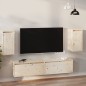 Pensili 2 pz 30x30x60 cm in Legno Massello di Pino Pensili 2 pz 30x30x60 cm in Legno Massello di Pino