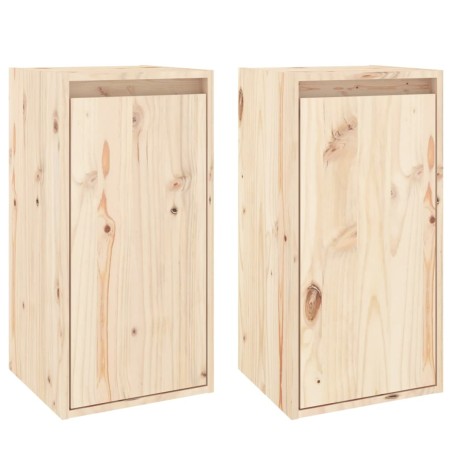Pensili 2 pz 30x30x60 cm in Legno Massello di Pino