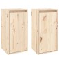 Pensili 2 pz 30x30x60 cm in Legno Massello di Pino Pensili 2 pz 30x30x60 cm in Legno Massello di Pino