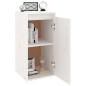 vidaXL Pensile Bianco 30x30x60 cm in Legno Massello di Pino