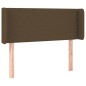 Testiera ad Orecchio Marrone Scuro 103x16x78/88 cm in Tessuto Testiera ad Orecchio Marrone Scuro 103x16x78/88 cm in Tessuto