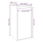 vidaXL Pensile Grigio 30x30x60 cm in Legno Massello di Pino vidaXL Pensile Grigio 30x30x60 cm in Legno Massello di Pino