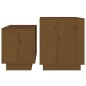 Tavolini da Salotto ad Incastro 2 pz Miele in Legno di Pino Tavolini da Salotto ad Incastro 2 pz Miele in Legno di Pino