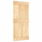 vidaXL Porta Scorrevole con Set Hardware 95x210 cm Legno Massello Pino vidaXL Porta Scorrevole con Set Hardware 95x210 cm Legno Massello Pino