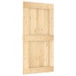 vidaXL Porta Scorrevole con Set Hardware 100x210cm Legno Massello Pino vidaXL Porta Scorrevole con Set Hardware 100x210cm Legno Massello Pino