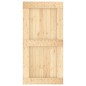vidaXL Porta Scorrevole con Set Hardware 100x210cm Legno Massello Pino vidaXL Porta Scorrevole con Set Hardware 100x210cm Legno Massello Pino