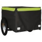 vidaXL Rimorchio da Bici Nero e Verde 45 kg in Ferro vidaXL Rimorchio da Bici Nero e Verde 45 kg in Ferro