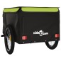 vidaXL Rimorchio da Bici Nero e Verde 45 kg in Ferro vidaXL Rimorchio da Bici Nero e Verde 45 kg in Ferro